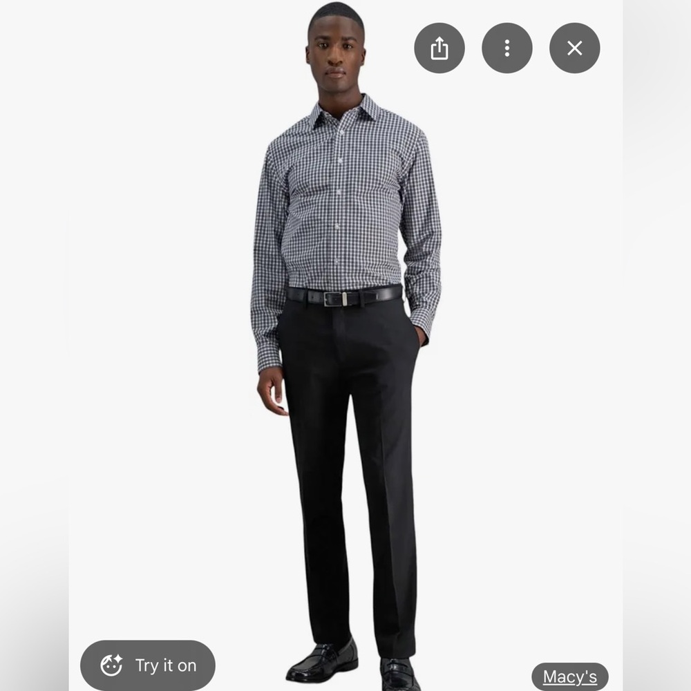 Kenneth Cole Men’s Dress Pants. 33Wx27L. Excellent condition.